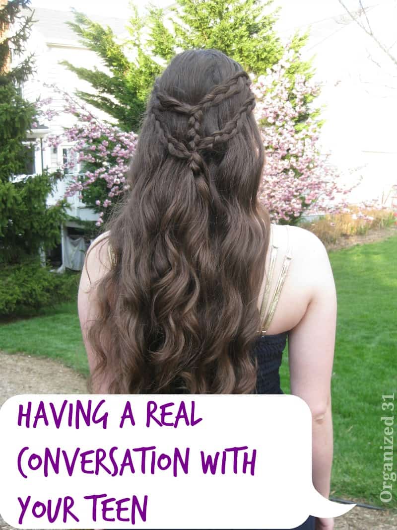 Tips fpr having real conversation with your teen - Organized 31 #FamilyTalk #MC #sponsored