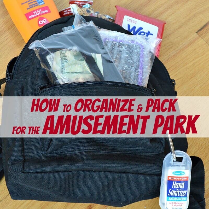 How to Organize and Pack for the Amusement Park - Organized 31