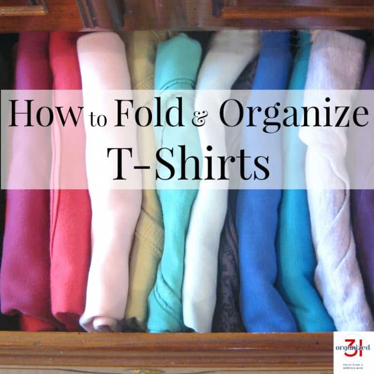 How to Fold and Organize T-Shirts