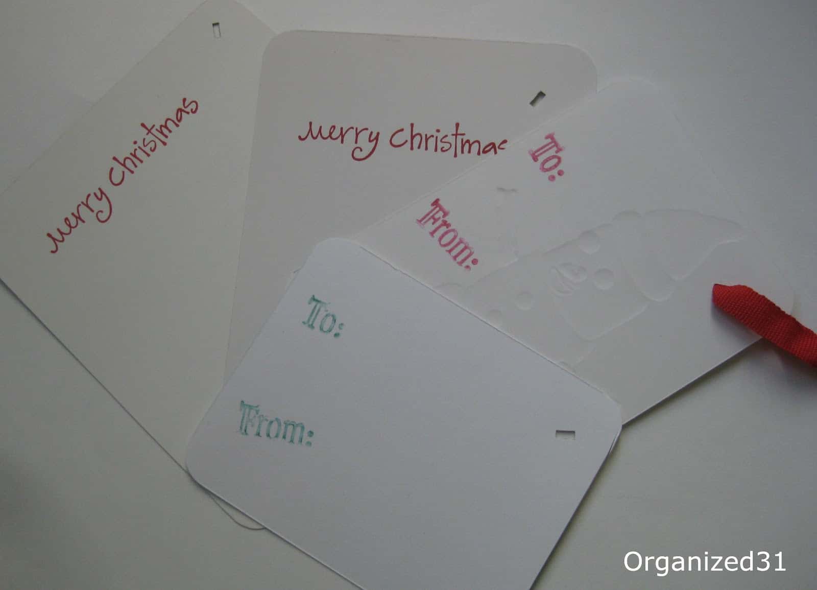 Repurposed Christmas Cards