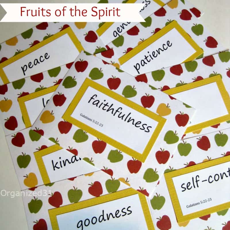 Fruit of the Spirit Cards