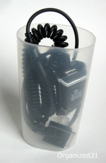 cords in a container