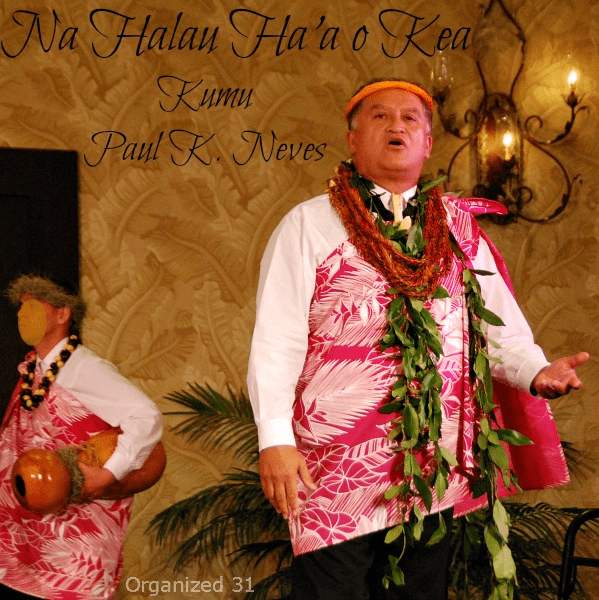 showing the lei niho palaoa on my daughter's hula kumu (hula teacher/leader), Paul K. Neves.