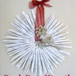 Upcycled Book Page Wreath - Organized 31