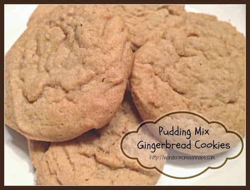 Pudding Mix Gingerbread Cookies