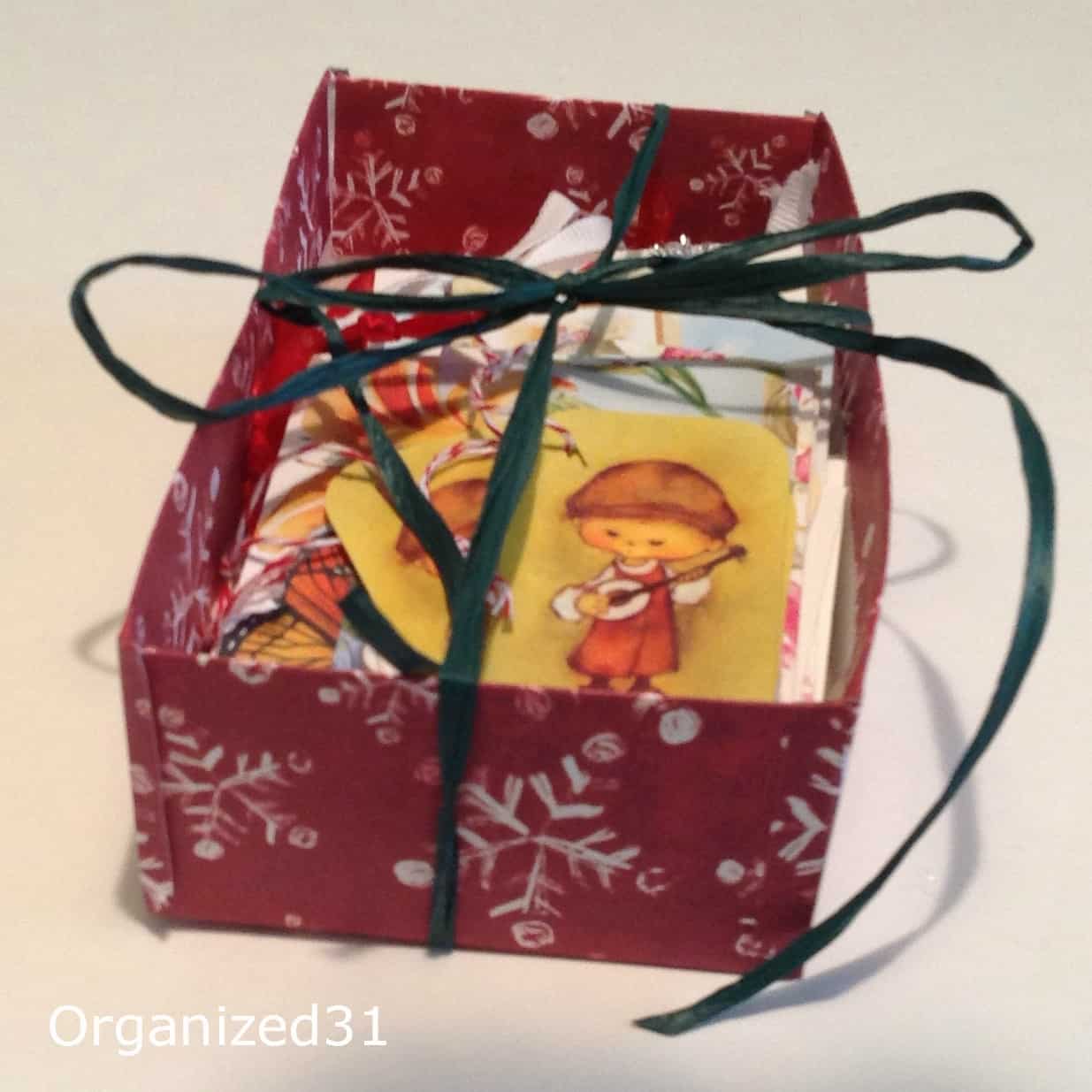 Repurposed Box for Repurposed Gift Tags