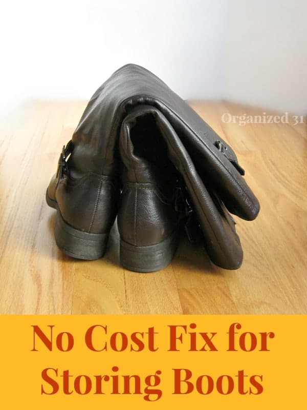 No Cost Fix for Storing Boots
