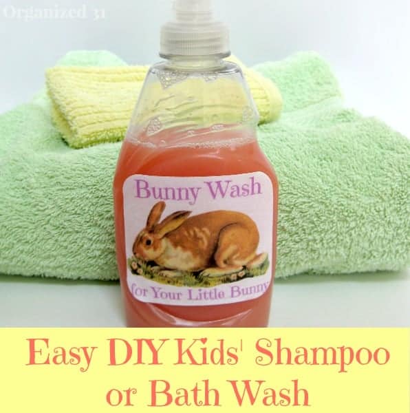 Easy DIY Bunny Wash - Organized 31