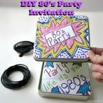 DIY 80's Party Invitation - Organized 31