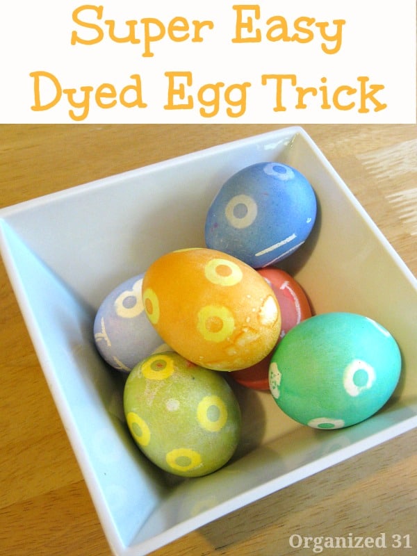 Easy Dyed Easter Egg Design - Organized 31