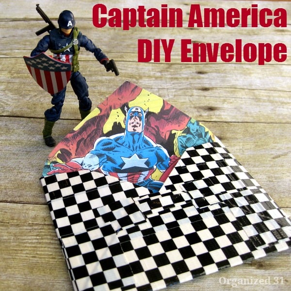 Captain America DIY Envelope - Organized 31