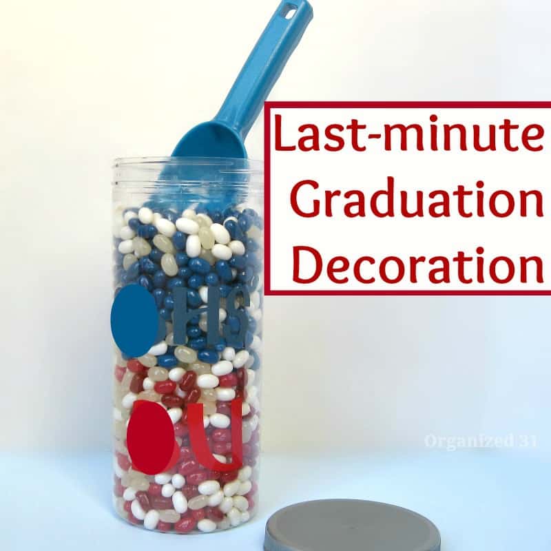 Last-minute Graduation Decoration or gift - Organized 31