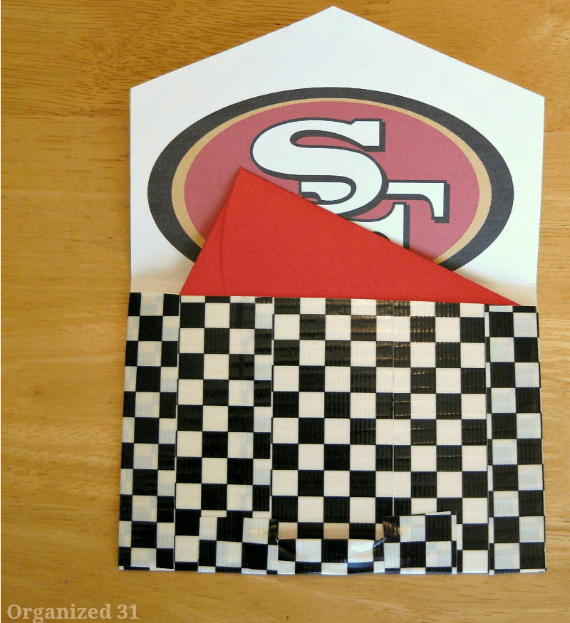 DIY Football Fan Gift Card Envelope - Organized 31