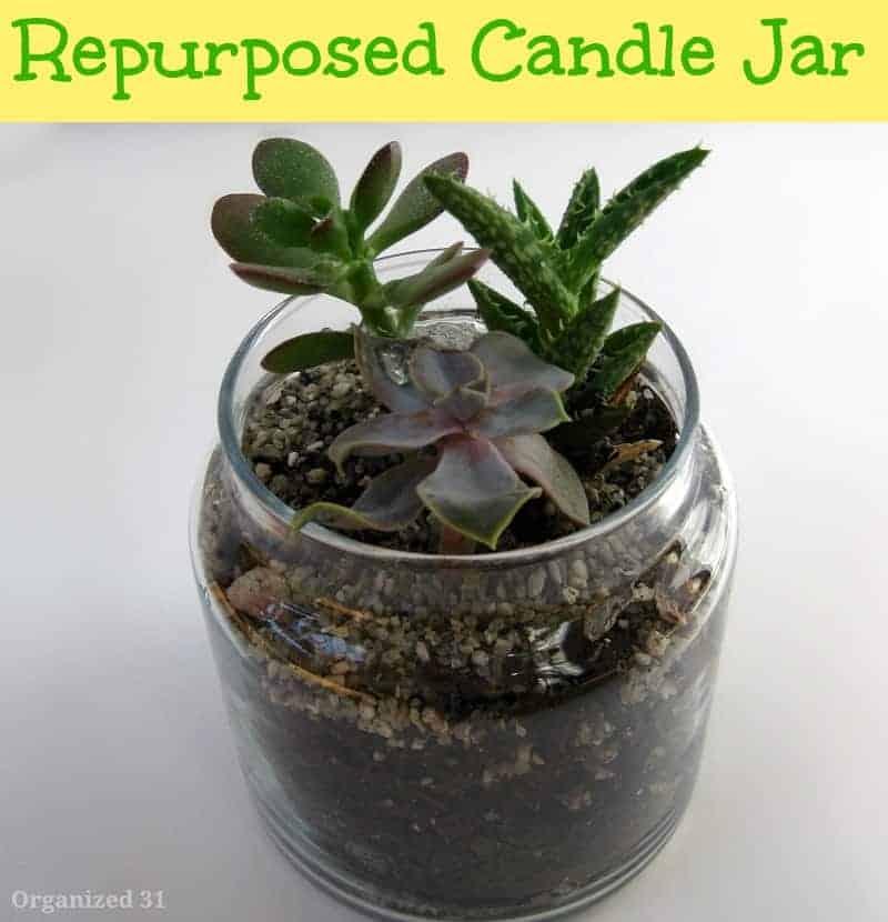Repurposed Candle Jar