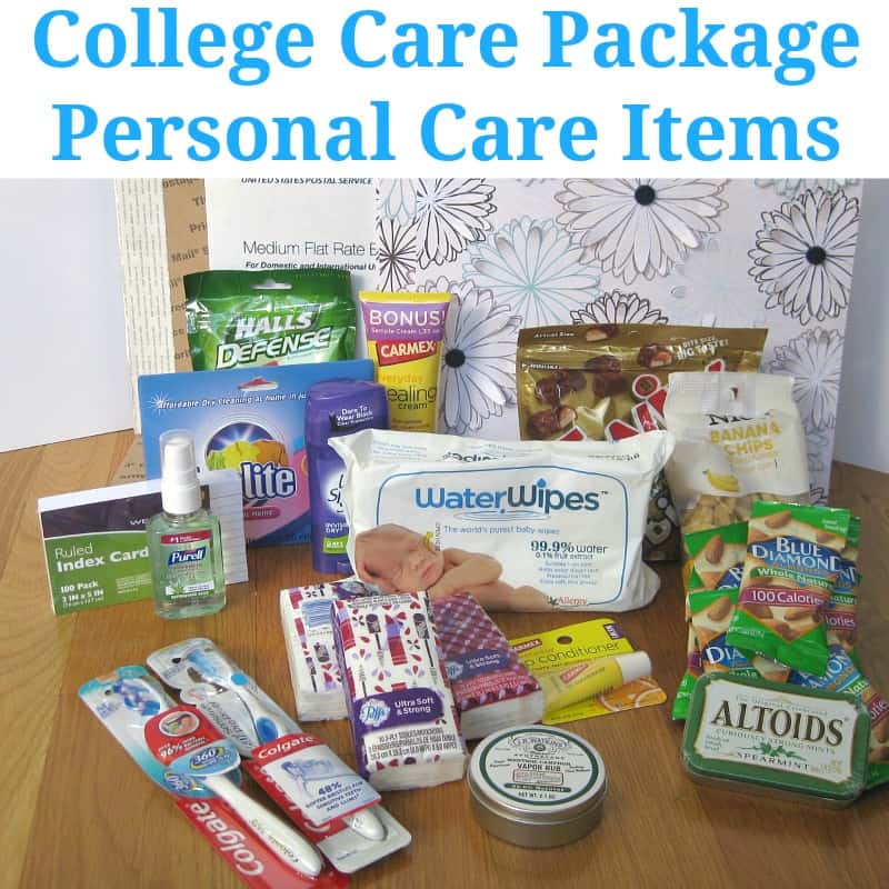 College Care Package - Personal Care Items - Organized 31 #WaterWipes #sponsored