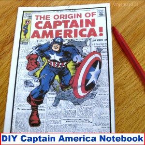 Diy Captain America Notebook - Organized 31 #captainamerica