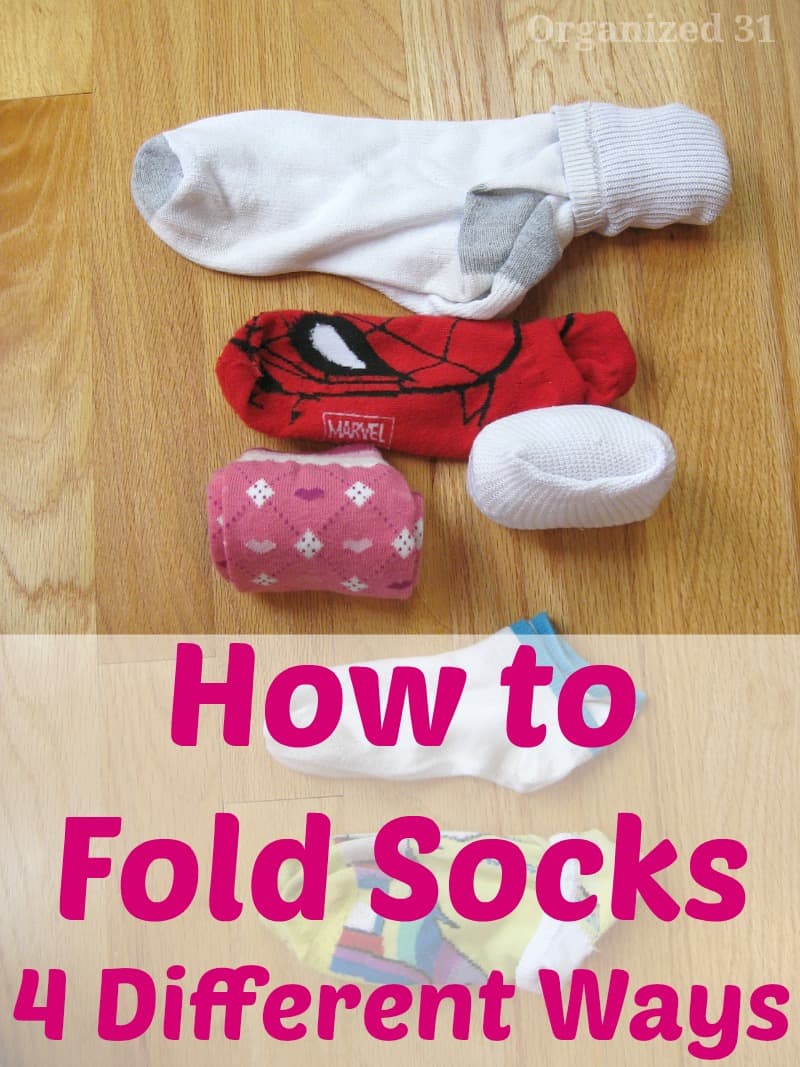6 pairs of socks neatly folded
