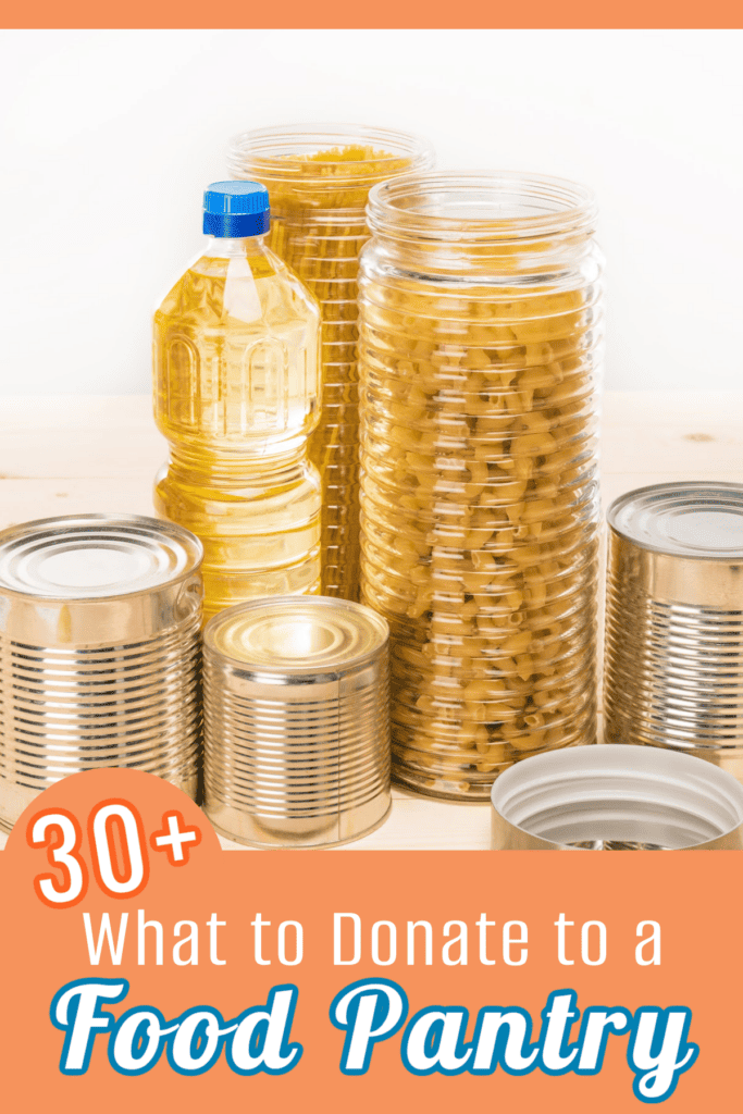 food cans and containers of oil and pasta on white table.
