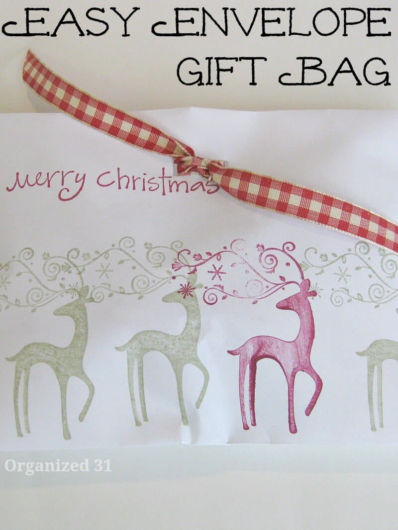 Easy Envelope Gift Bag - Organized 31