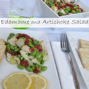 Edamame and Artichoke Salad - Organized 31 #sponsored