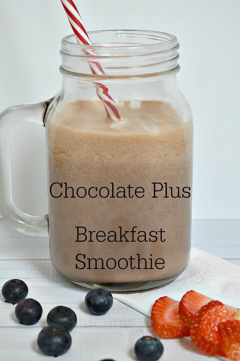Easy Chocolate Plus Breakfast Smoothie for a quick and nutritious start #50YearsofBreakfast #ad
