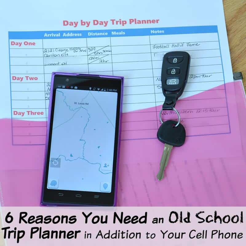 cell phone and car keys laying on top of pink folder holding red and blue log sheet