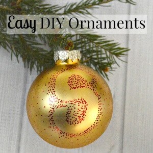 Make these Easy DIY Ornaments as a Sharpie Dot Ornament.