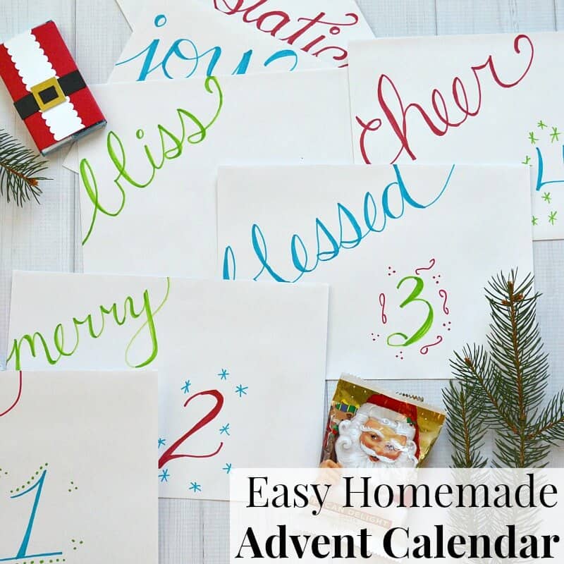 Easy Homemade Advent Calendar