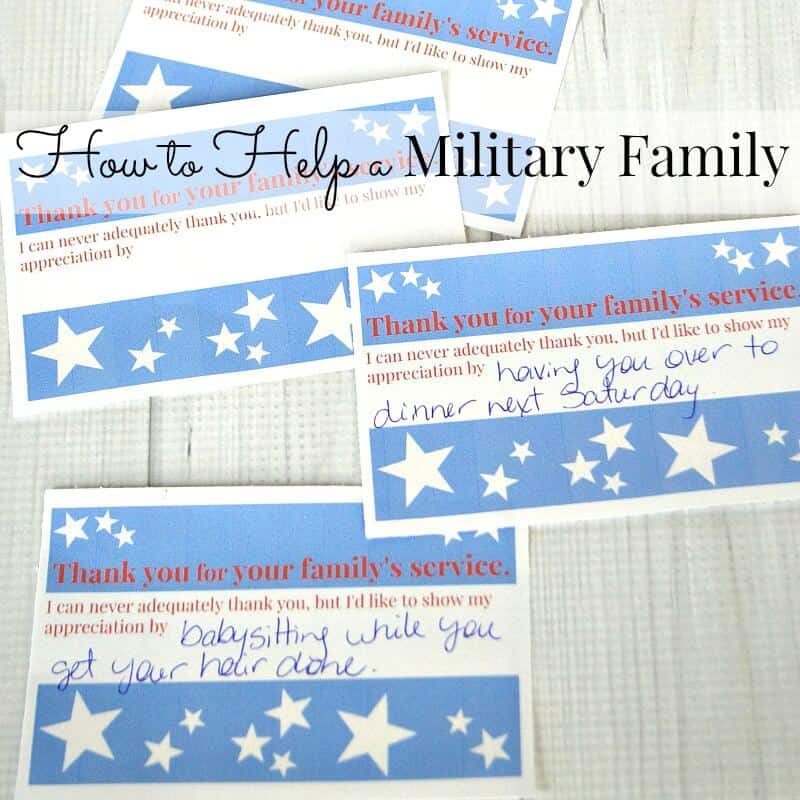 How to Help a Military Family