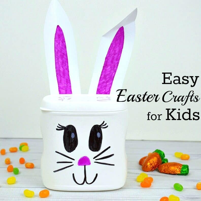 Easy Easter Craft for Kids from a Recycled Can