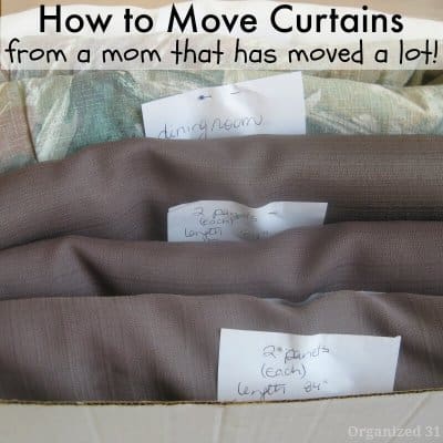 How to Fold Curtains and Organize for a Move - Organized 31