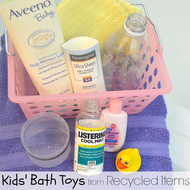 Kids’ Bath Toys from Recycled Items