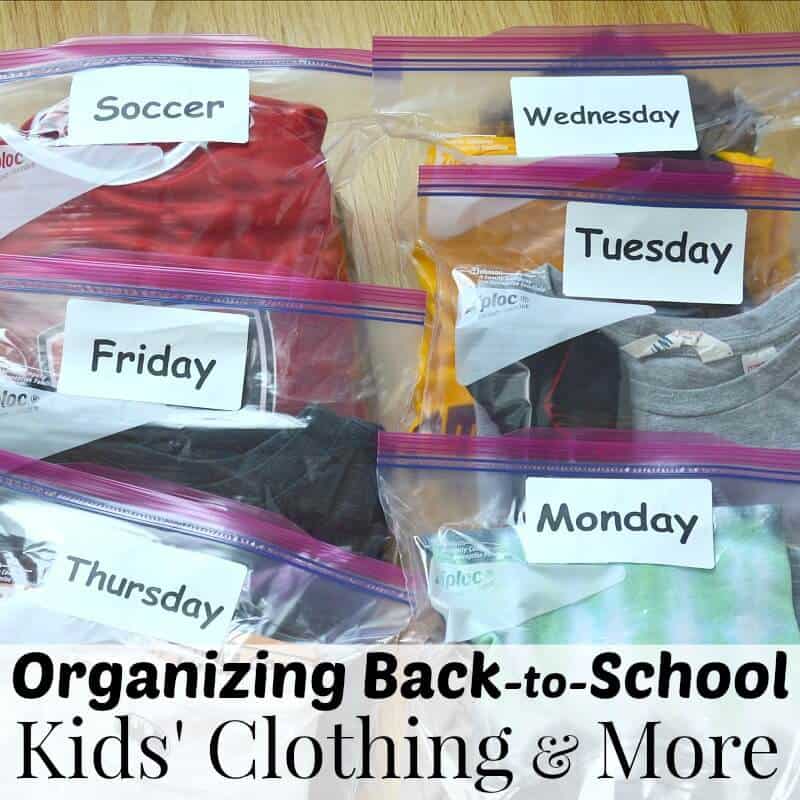 Organizing Back-to-School Kids’ Clothing