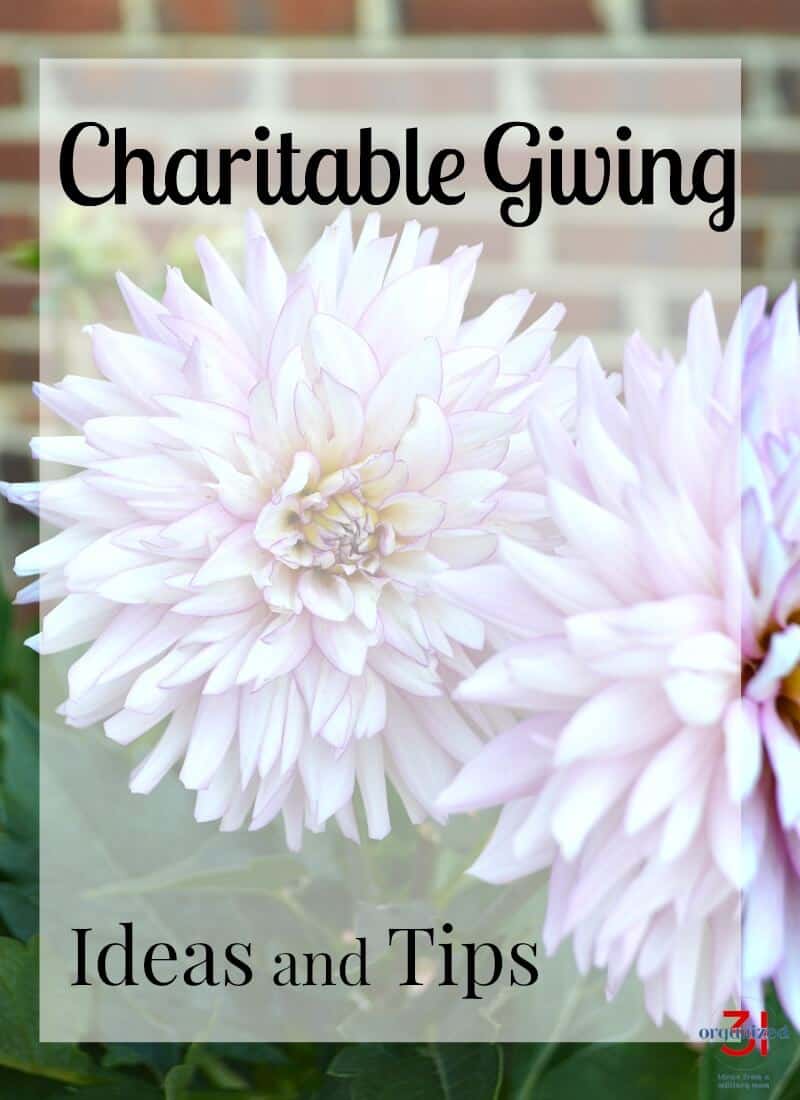 Charitable Giving Tips and Ideas you can do with your family or community group. Giving back to your community is an important trait to practice and teach your children.