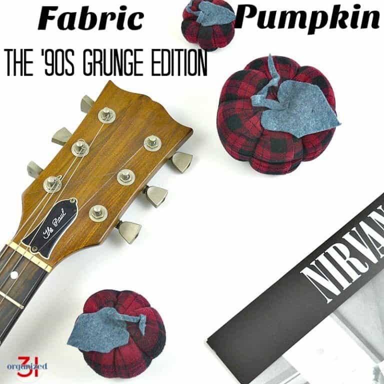 Fabric Pumpkin Tutorial – 90’s Grunge Shirt
