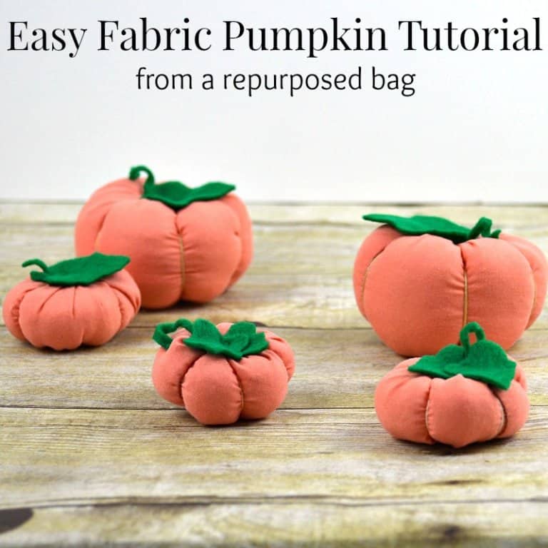 Easy DIY Fabric Pumpkin Tutorial