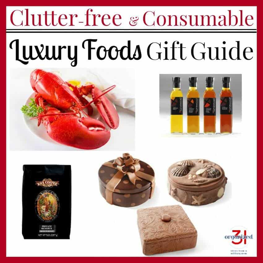 A collection of clutter-free consumable gifts in a Luxury Food Gifts Guide that's sure to please the most discriminating on your gift list.