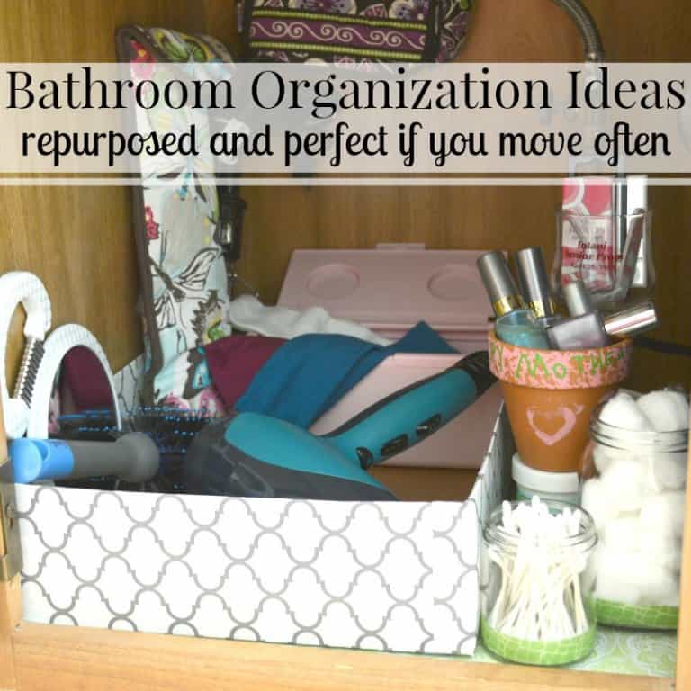 Free Bathroom Organization Ideas