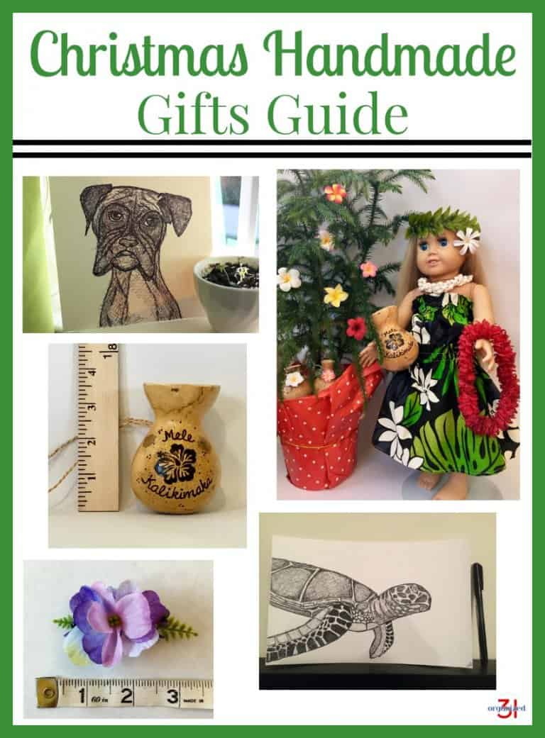 Christmas Handmade Gifts Guide - Organized 31