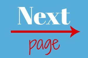 blue rectangle with red arrow and text that says "next page"