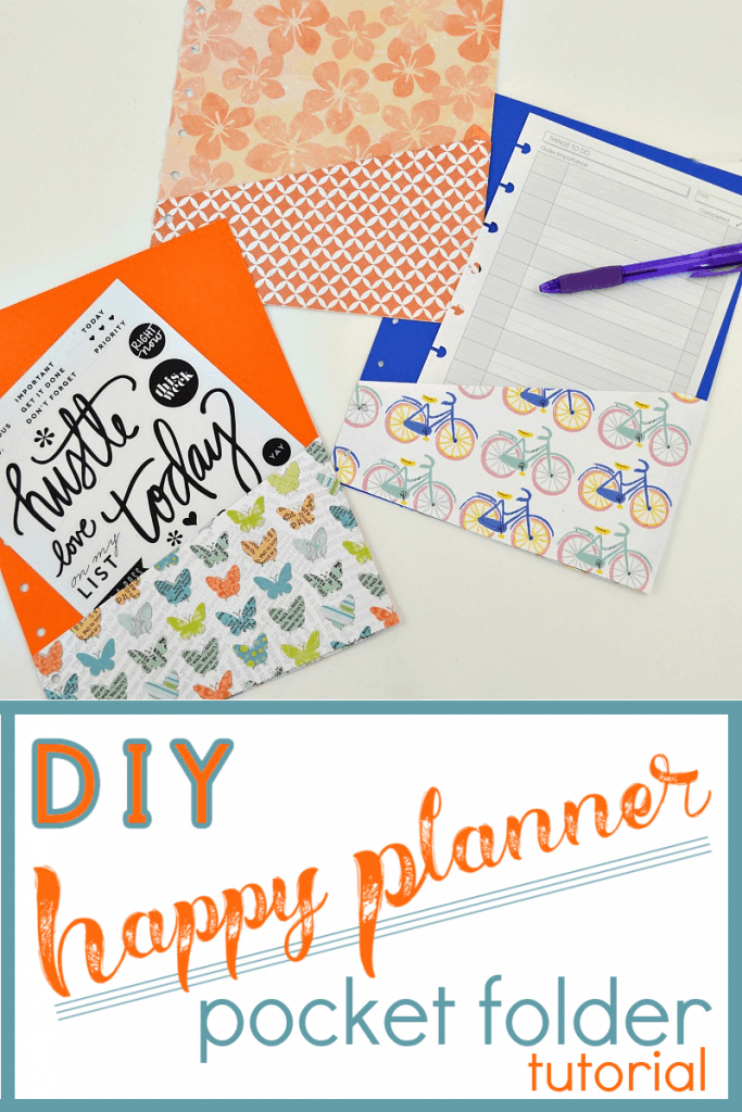 brightly colored DIY planner folders