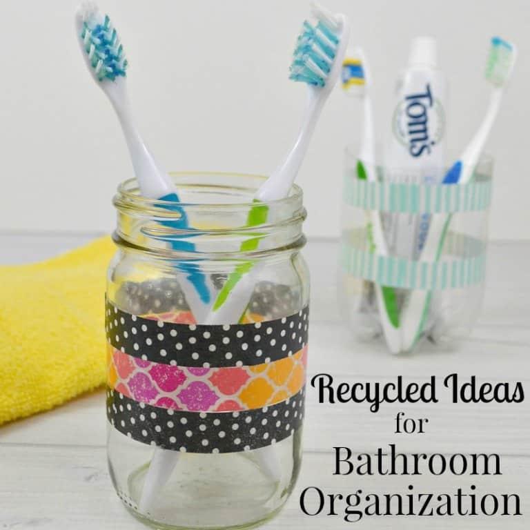 Recycled Ideas for Bathroom Organization