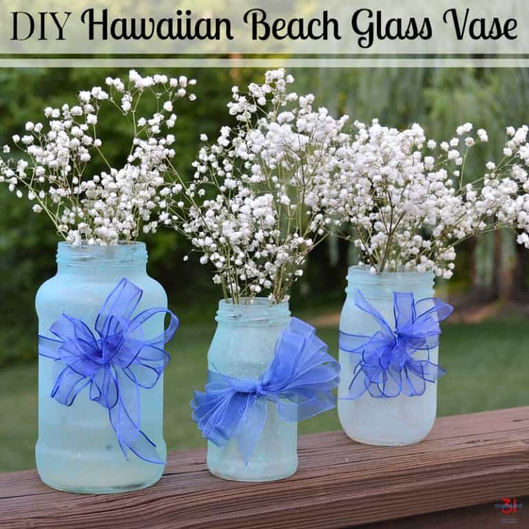 Hawaiian Beach Glass Vase