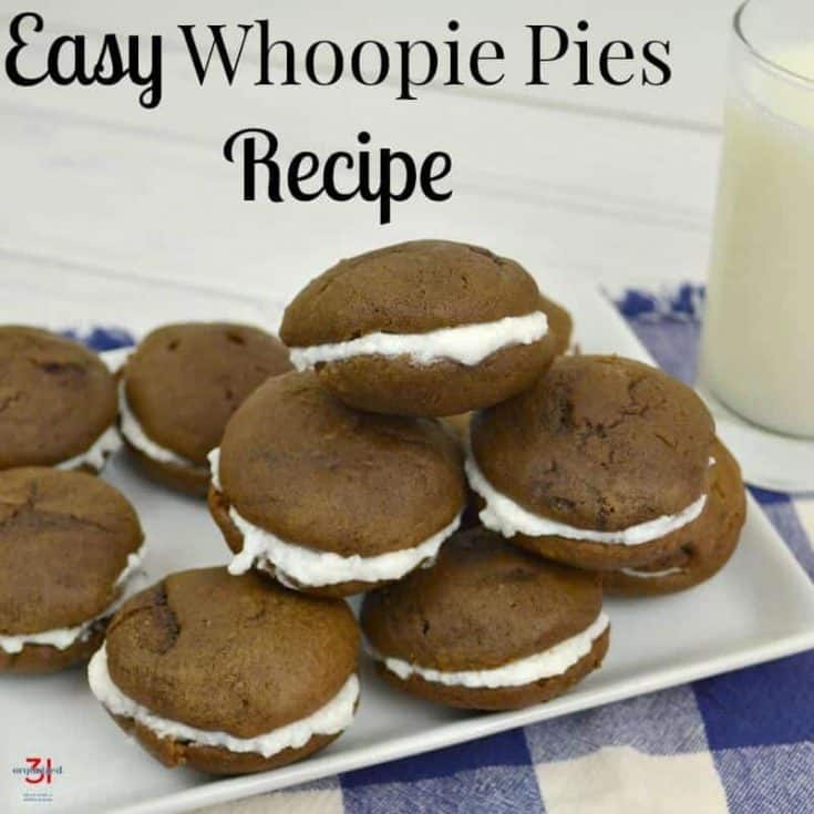 homemade whoopie pies with text overlay