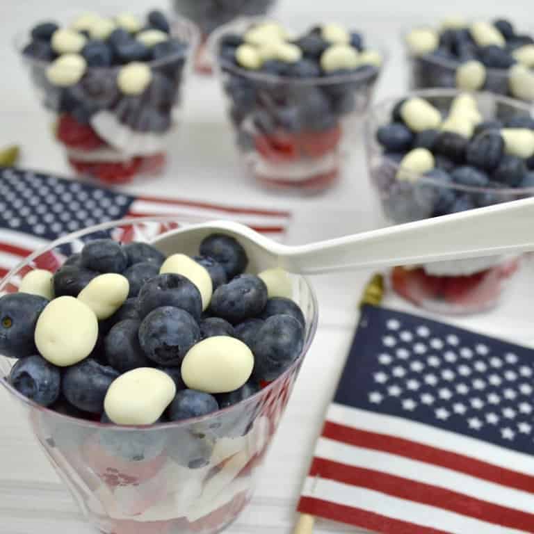 Red White & Blue Dessert for 4th of July