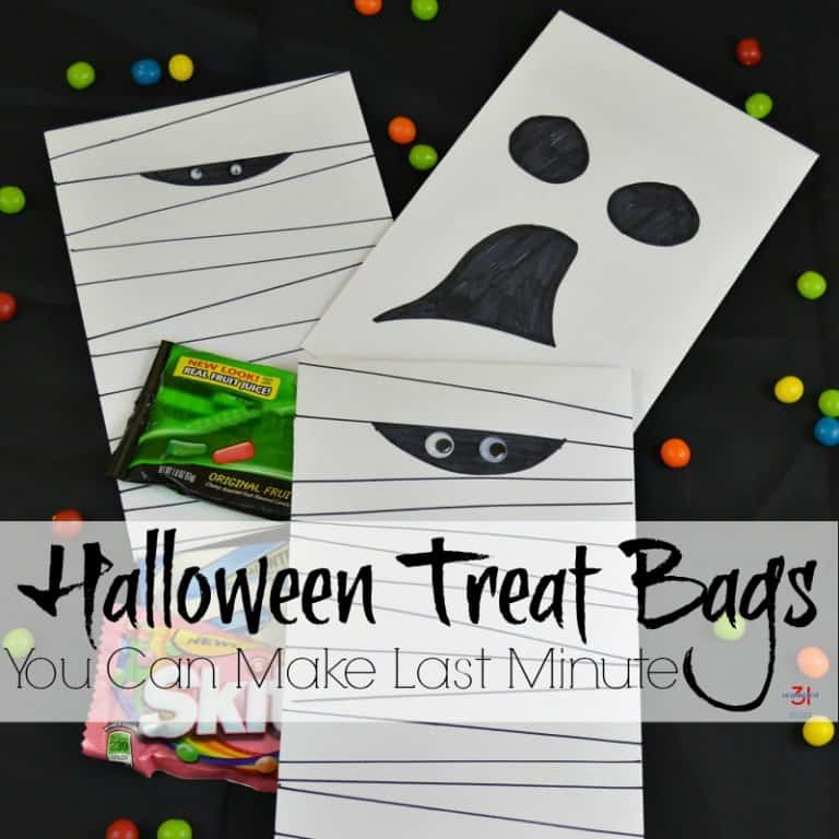 Halloween Treat Bags You Make Last Minute