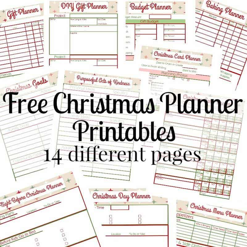 11 images of checklists and planner sheets with text overlay