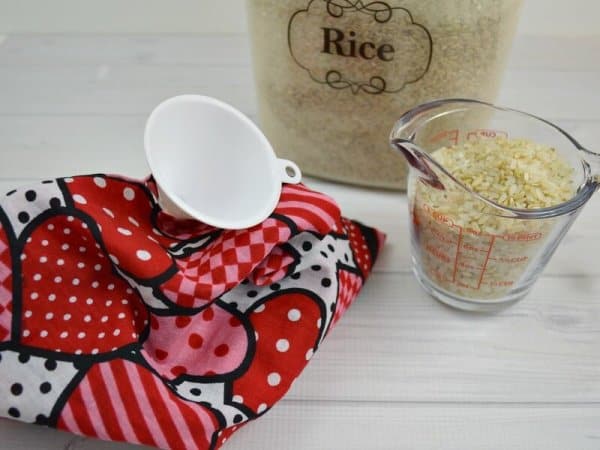 DIY Rice Heating Pads - Microwave rice heating pads
