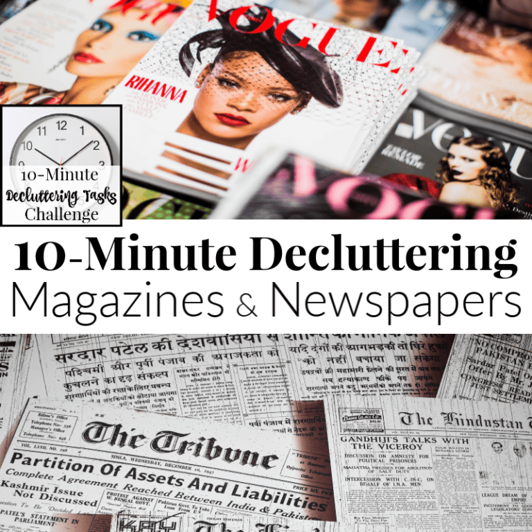 Day 22 – Decluttering Magazines and Newspapers