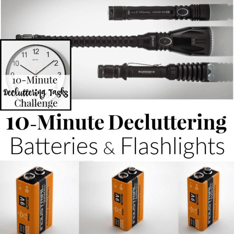 Day 19 – Decluttering Flashlights and Batteries